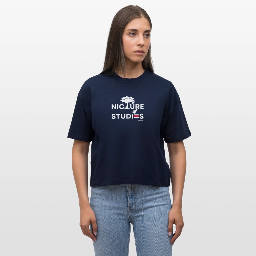 Costa Rica Women’s Boxy Organic T-Shirt - Navy