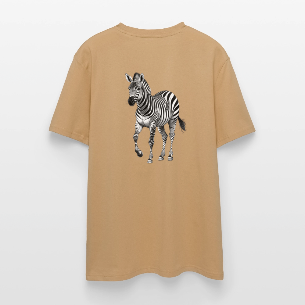 Zebra Unisex Bio-T-Shirt - Karamell 
