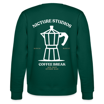 Coffee Break Unisex Bio-Sweatshirt - Forest