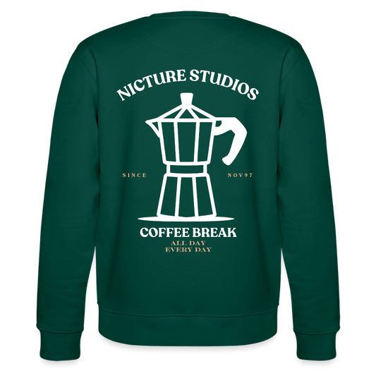 Coffee Break Unisex Bio-Sweatshirt - Forest