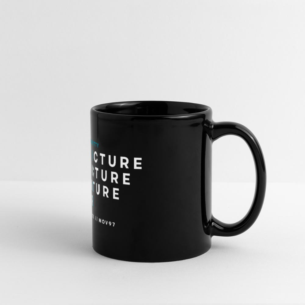 YOU LOOK PRETTY NICE Black Panoramic Mug - black