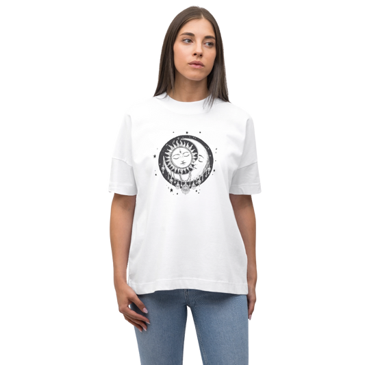 Boho Oversized Unisex Bio T-Shirt
