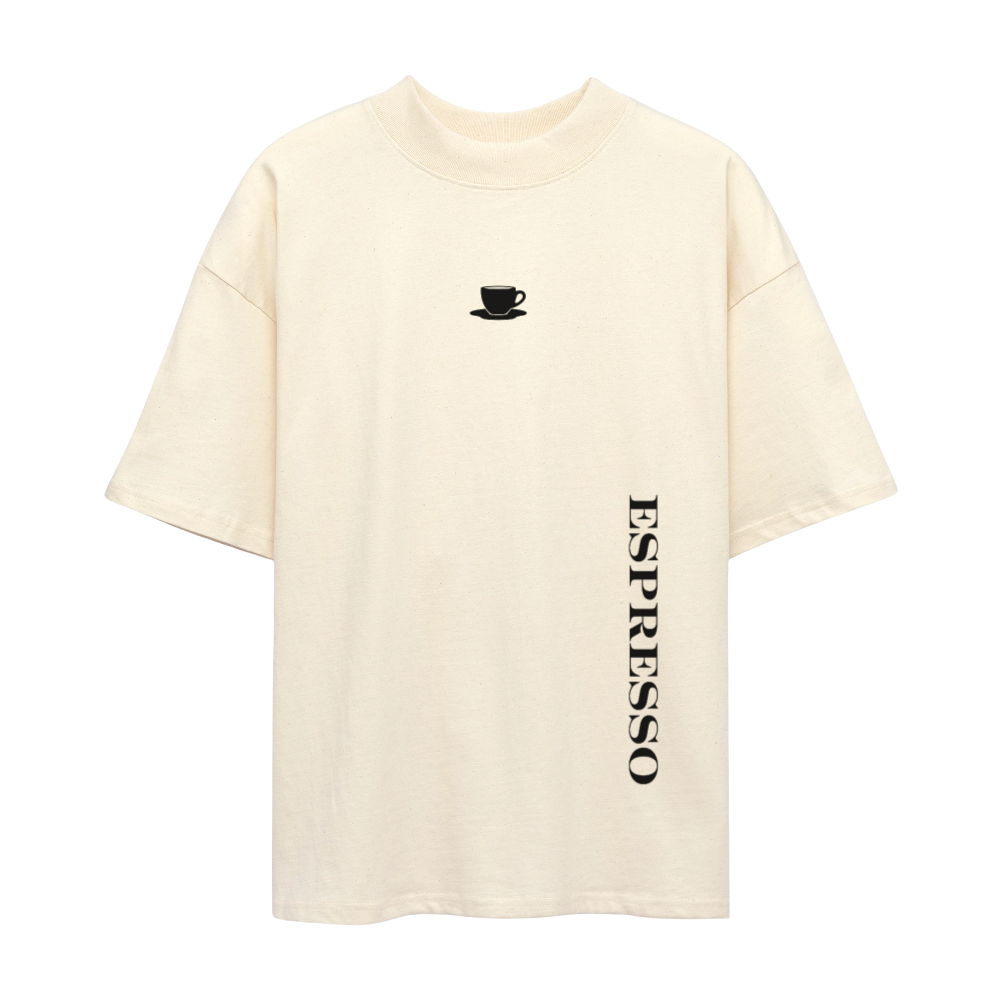 Espresso Oversized Unisex Bio T-Shirt